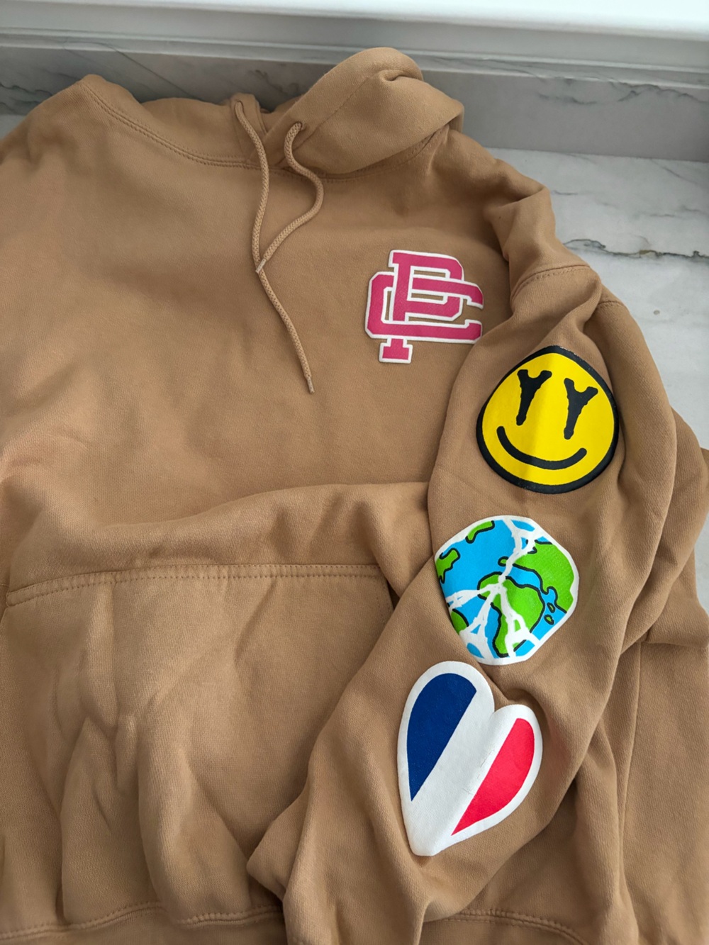 Carre Paris Hoodie with Colorful Patch Details